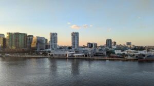 Tampa Bay skyline waterfront city view